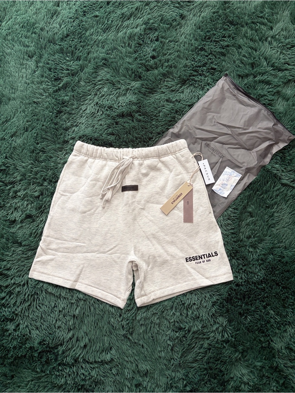 Fear Of God Essentials Light Oatmeal Shorts